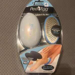 Original Ped Egg Professional The Ultimate Foot File With Finishing Pad NEW